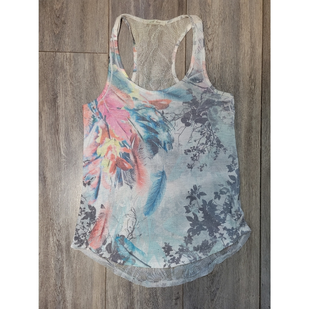 Multicolor Print Racerback Tank